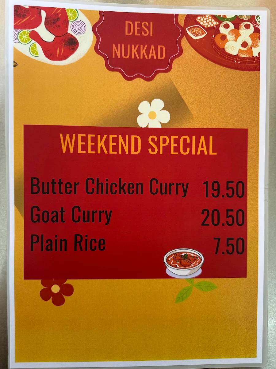 Menu, Desi Nukkad