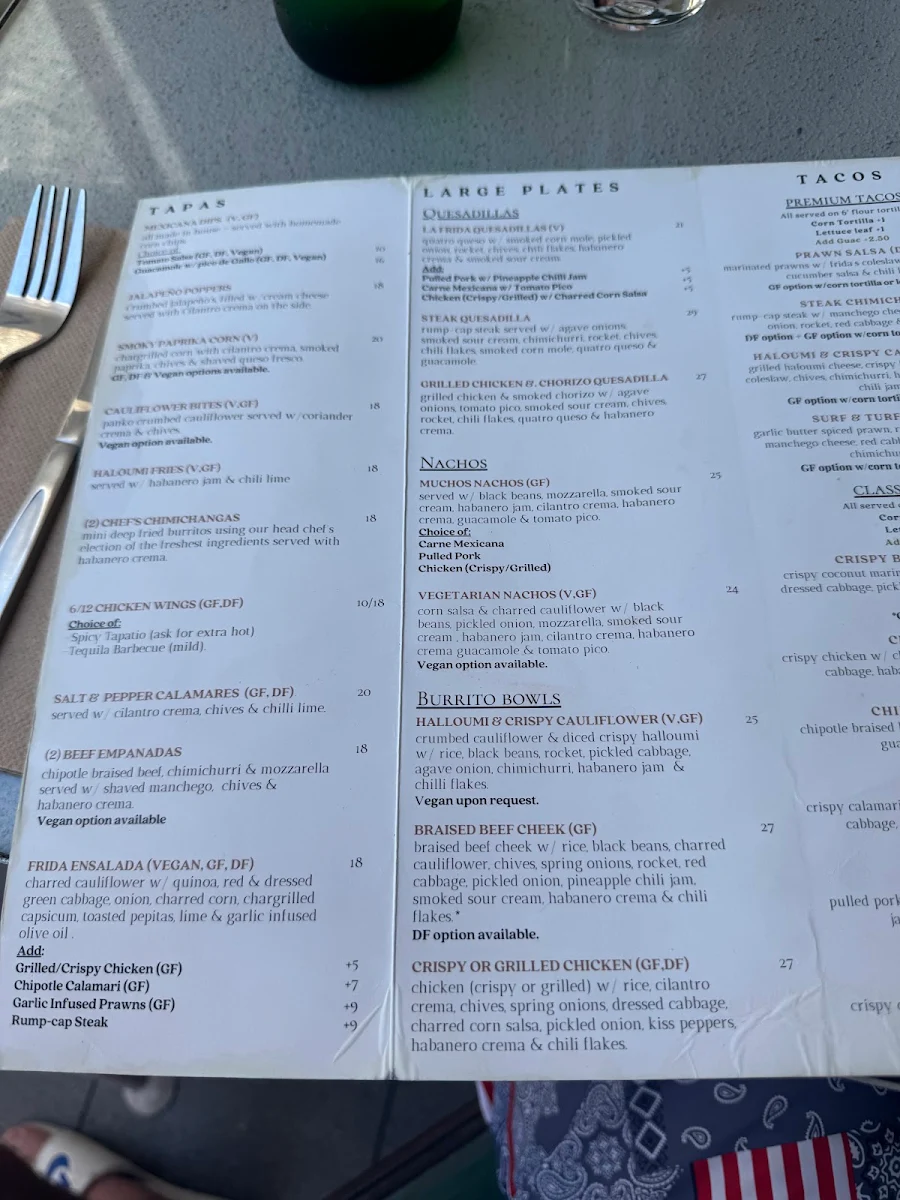 Menu, Frida Sol
