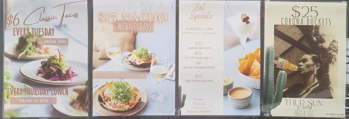 Menu, Frida Sol