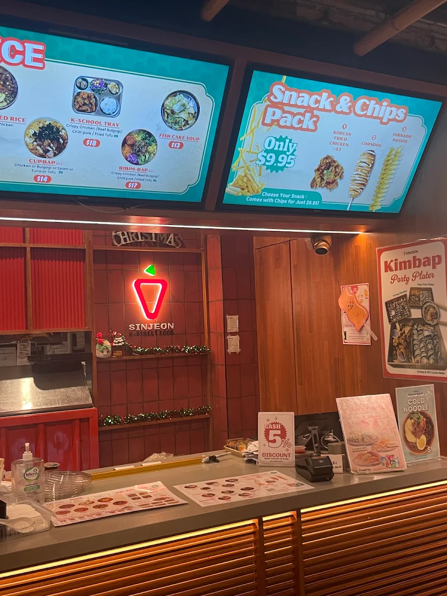 Menu, Sinjeon Chatswood (신전 떡볶이 채스우드)