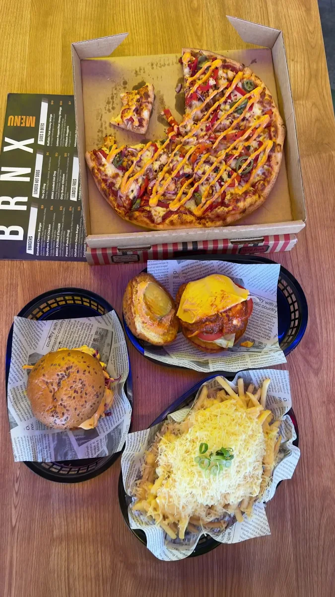 Food & drink, BRNX Pizza, Burger & Hot Dogs Deer Park