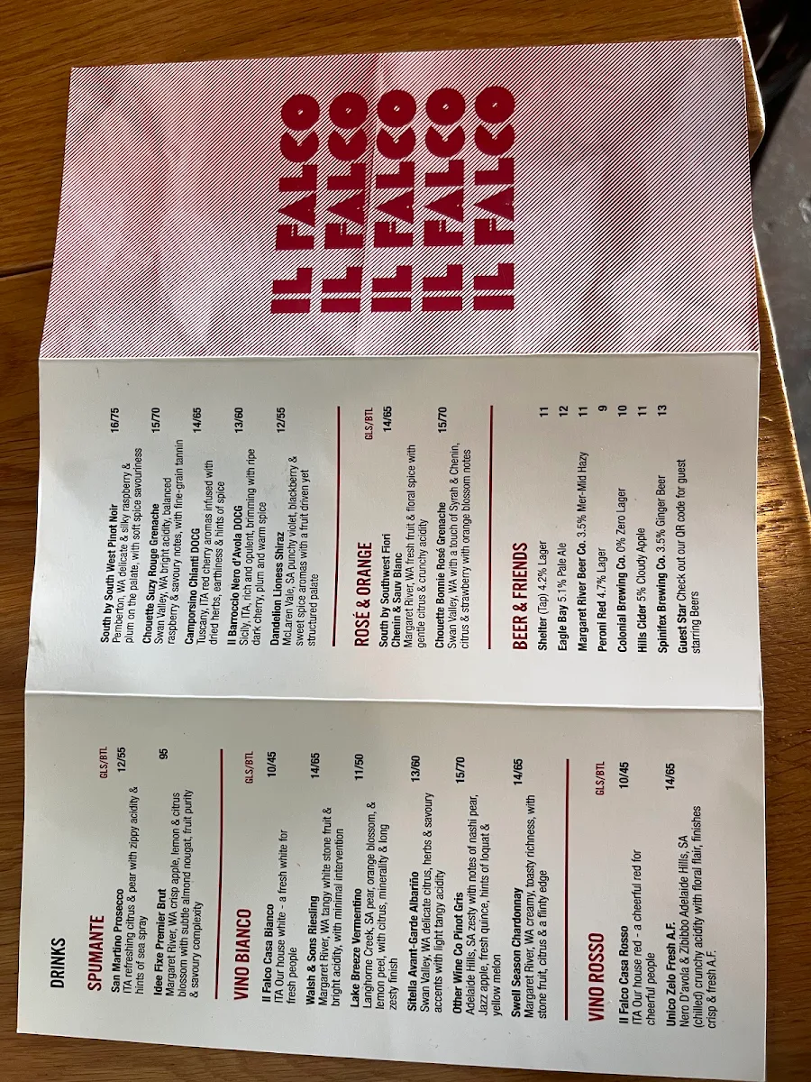 Menu, IL FALCO