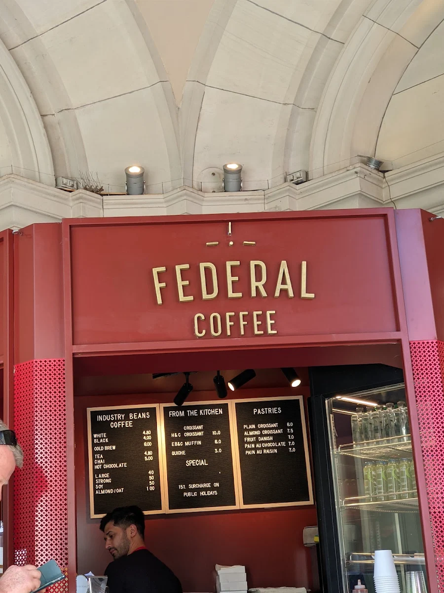 Menu, Federal Coffee