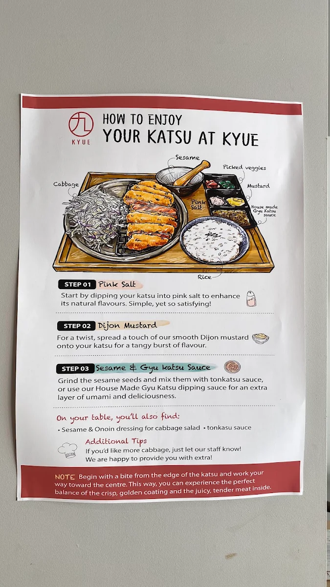 Menu, Kyue Japanese Restaurant | Gyukatsu & Tonkatsu Willoughby