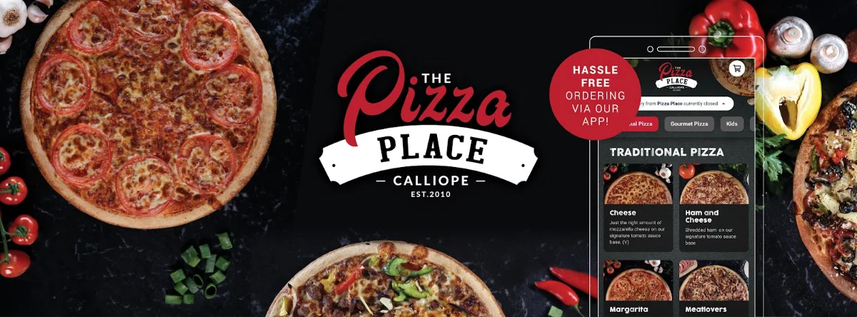 Menu, The Pizza Place Calliope