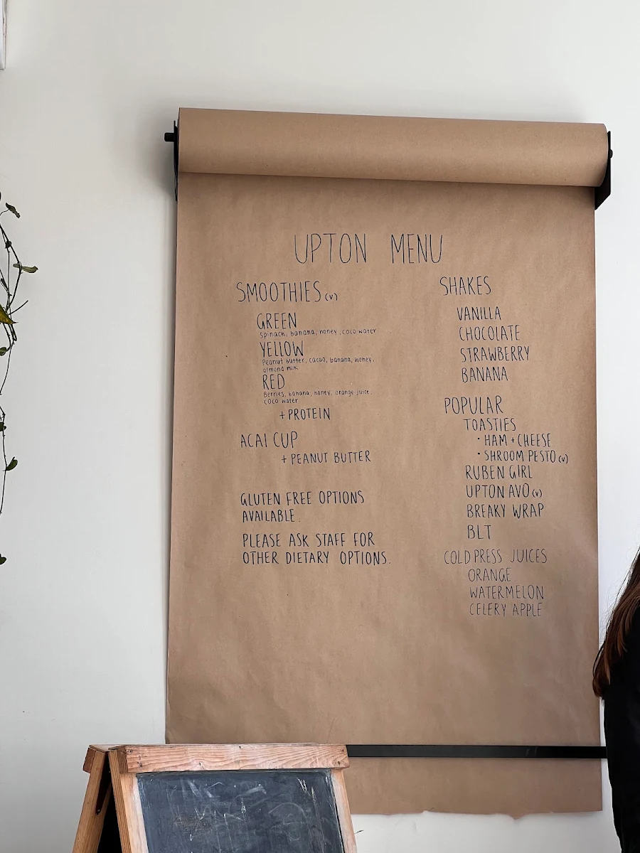 Menu, Upton Girl