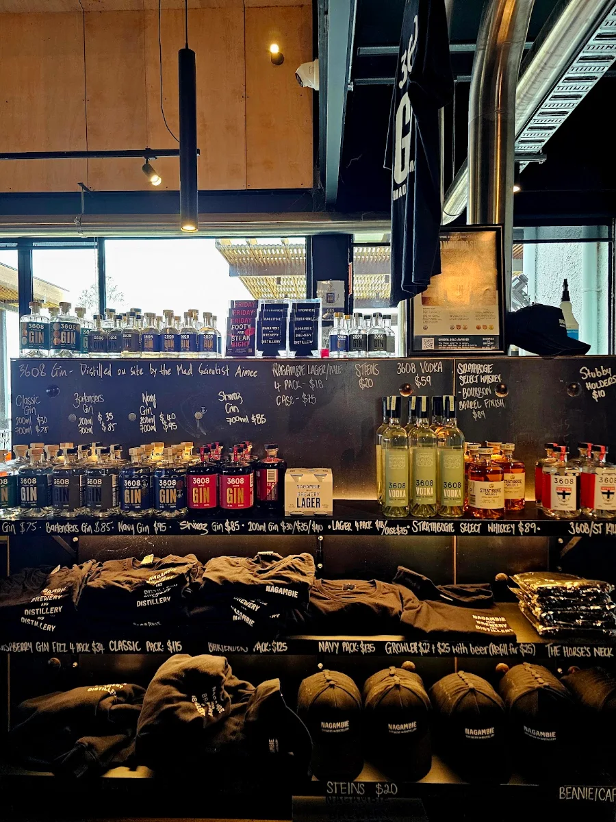 Menu, Nagambie Brewery and Distillery