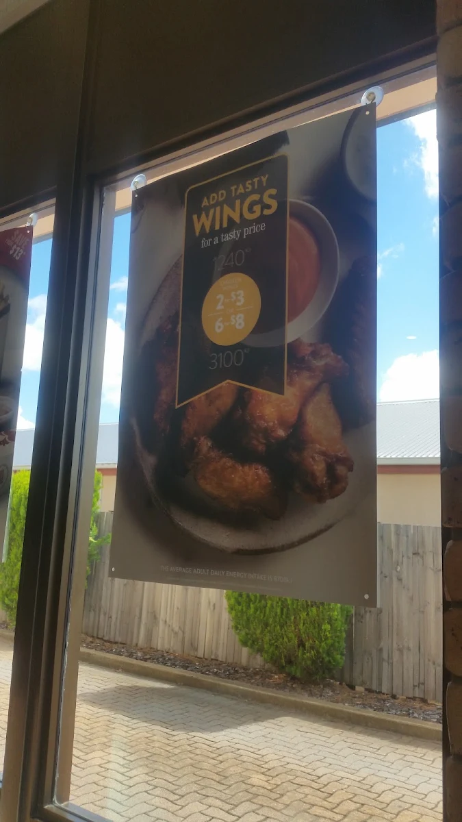 Menu, Red Rooster Kingaroy