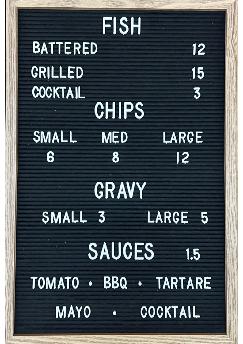 Menu, Miss Birdies