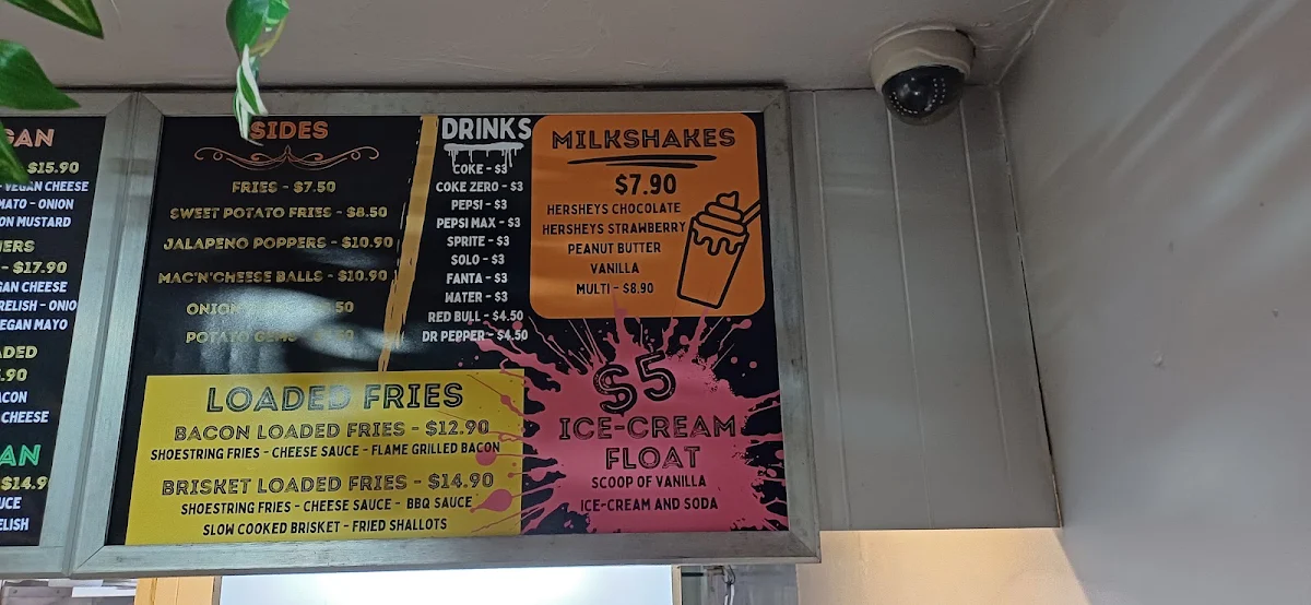 Menu, Burger Time 69