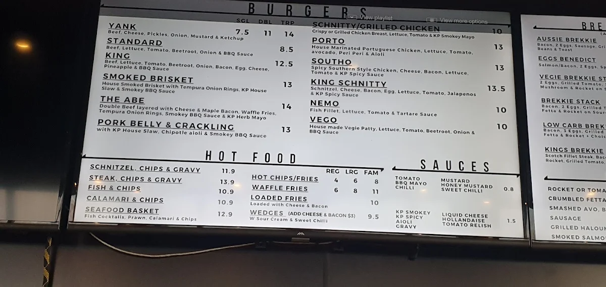 Menu, Grind & Grill