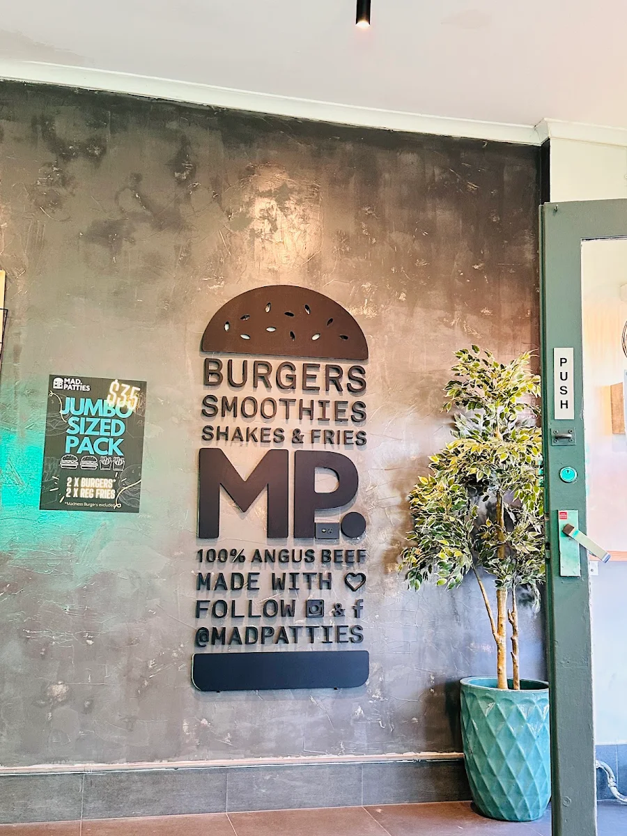 Menu, Mad Patties Mulgrave