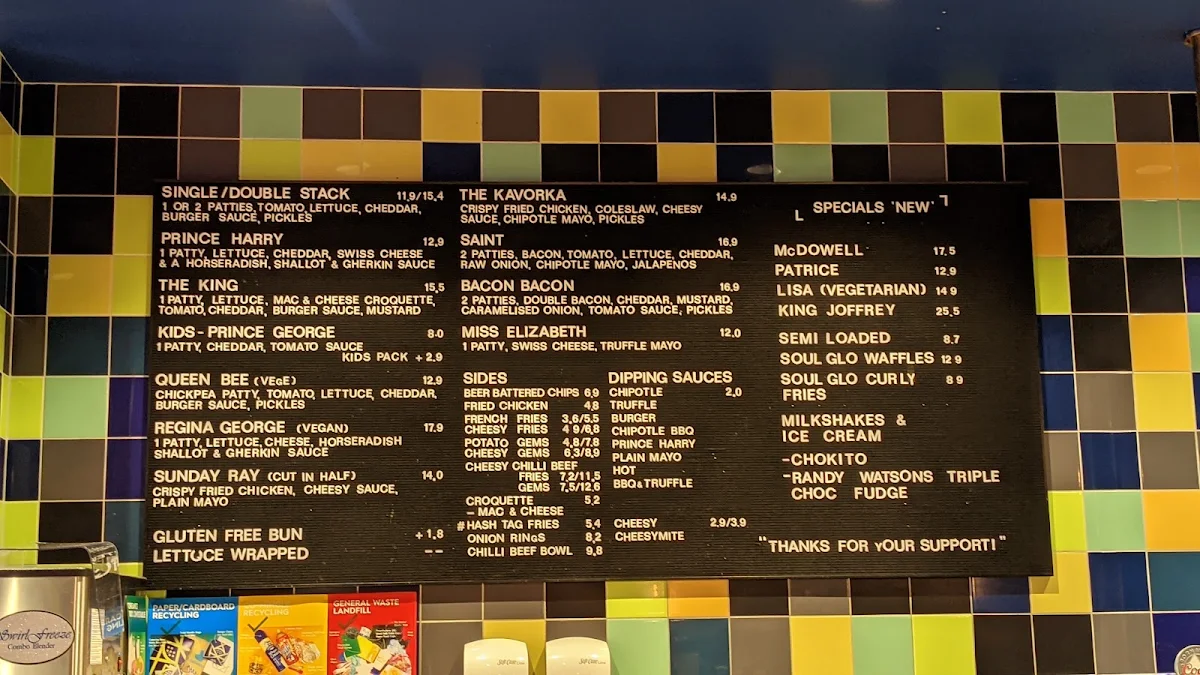 Menu, Royal Stacks Collins St.