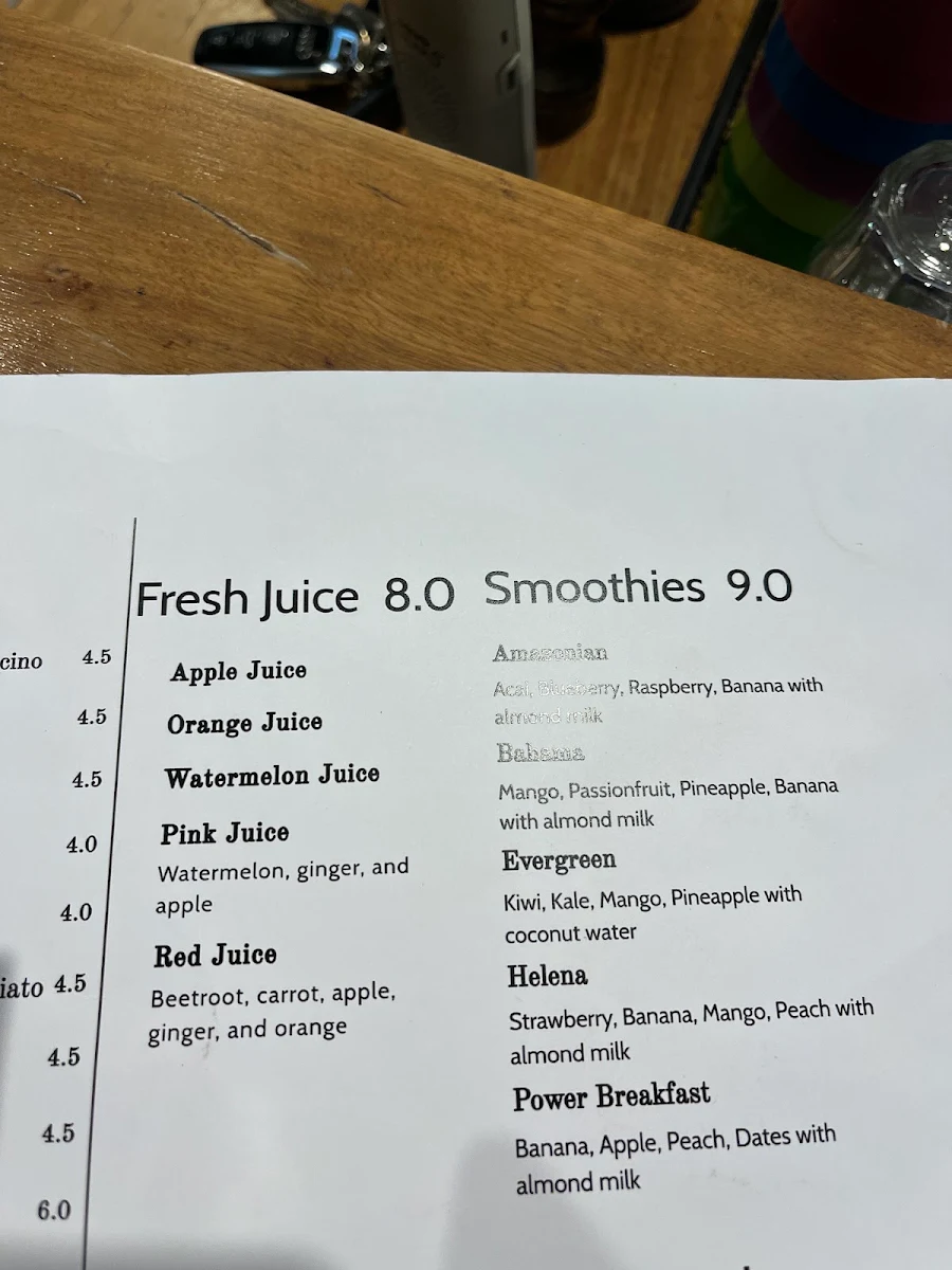 Menu, Focus Melbourne