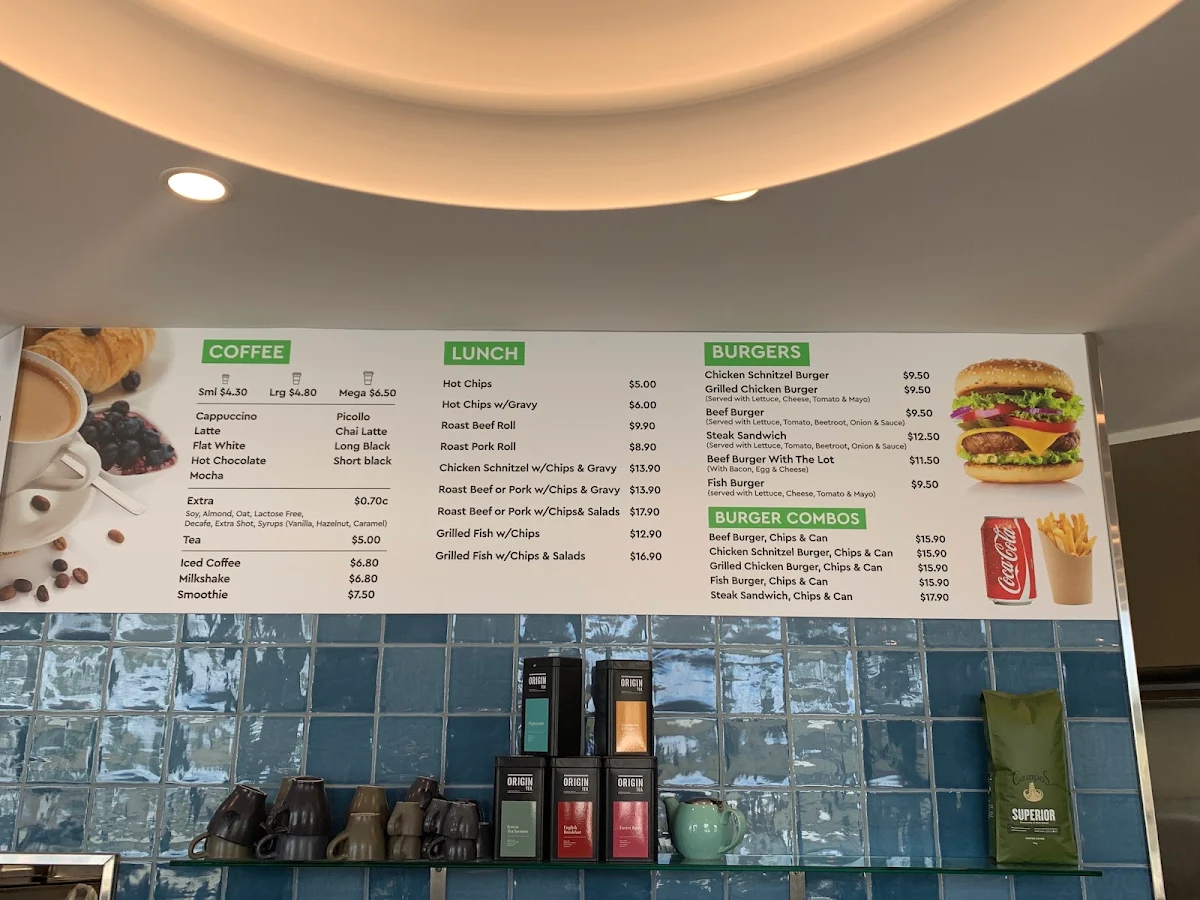 Menu, Cafe - Rouse Hill Business Park