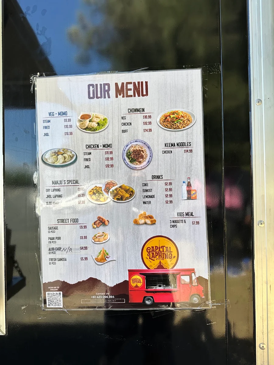 Menu, Capital Laphing Canberra