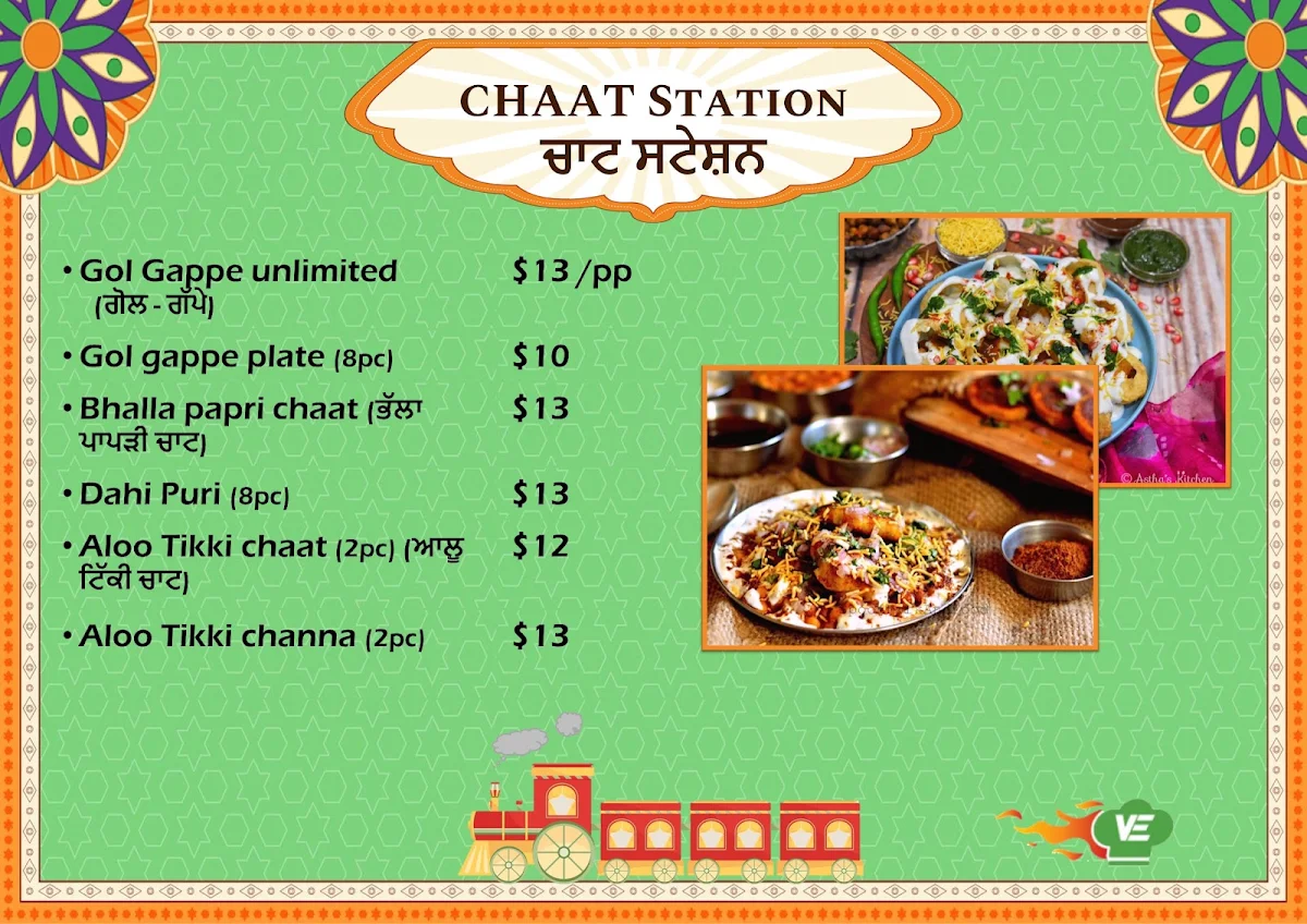 Menu, Tadka (Vegetarian) Express