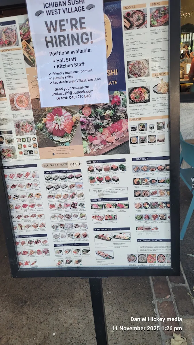 Menu, Ichiban Sushi West Village