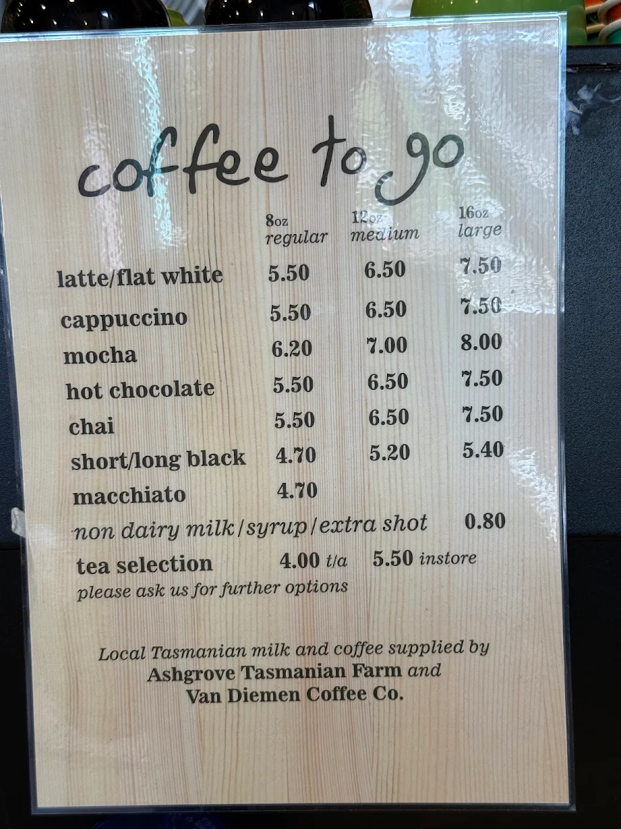 Menu, Breadd