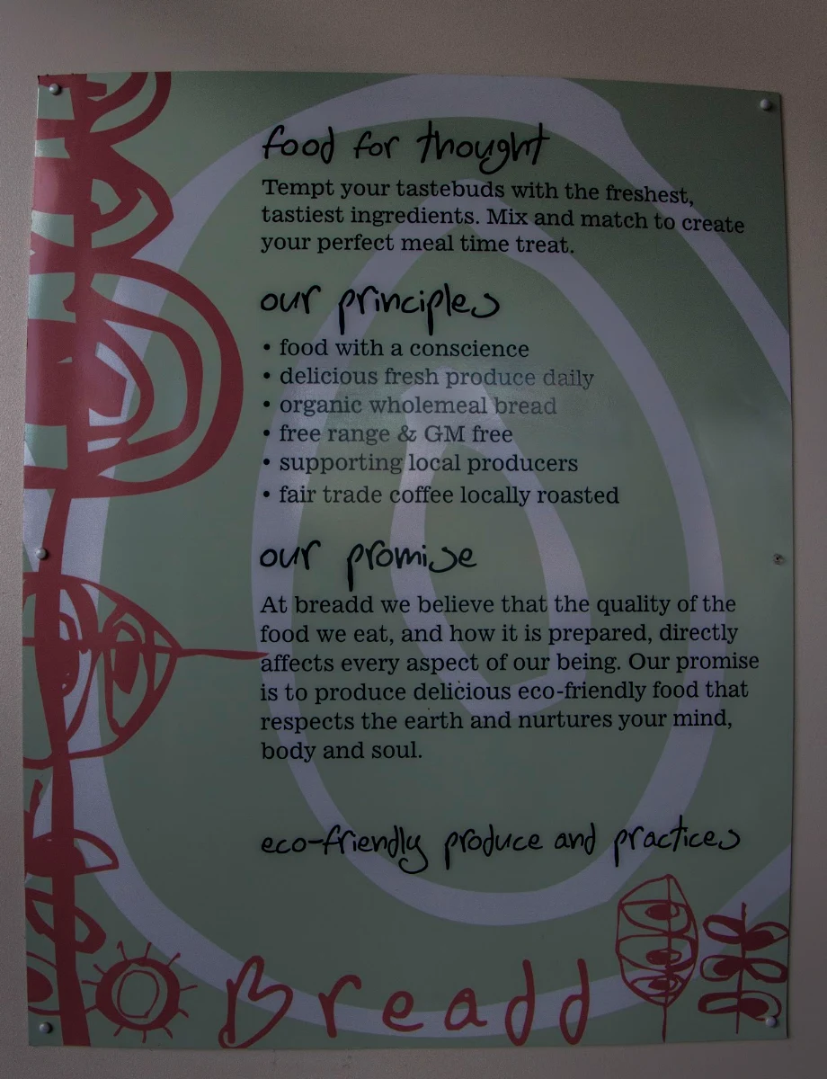 Menu, Breadd