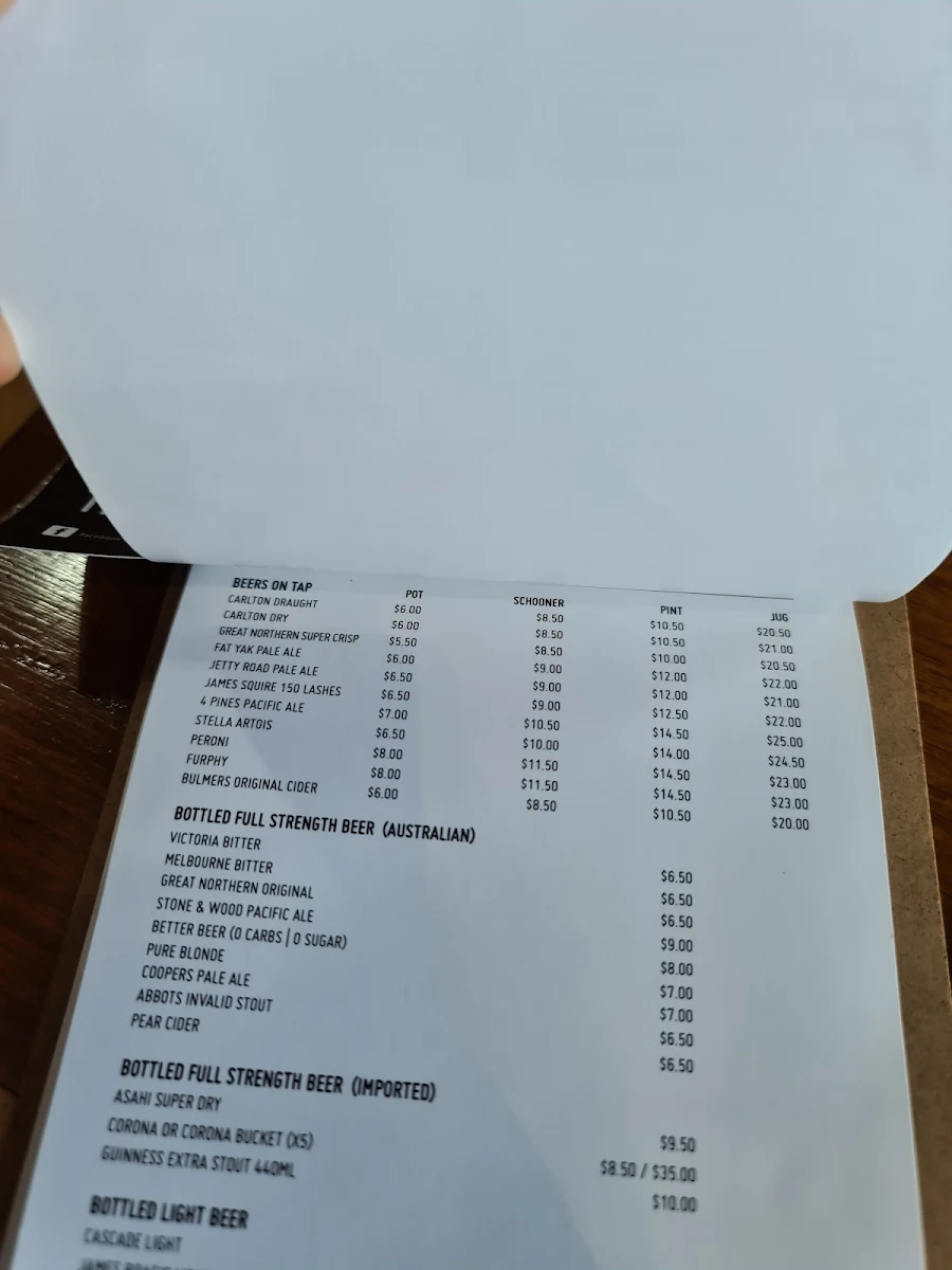 Menu, Deoro By The Bay