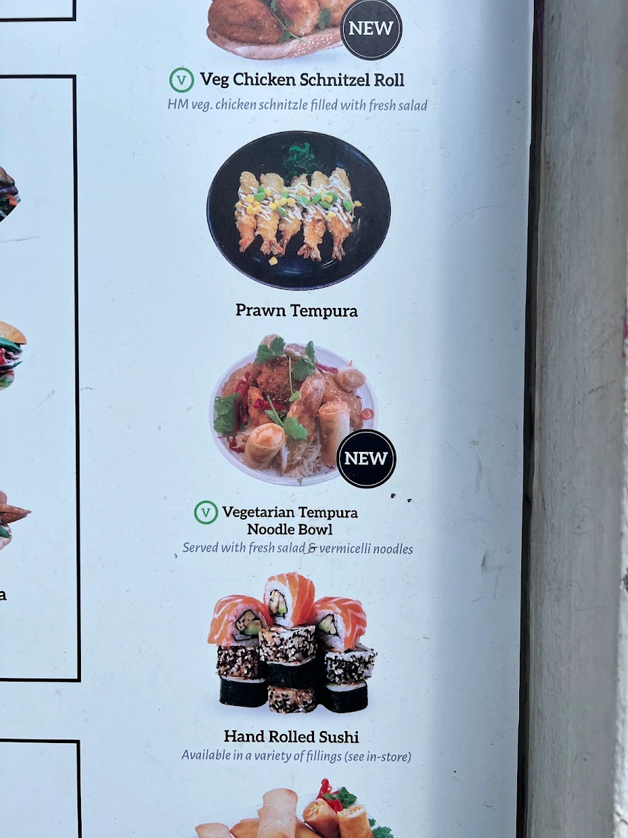 Menu, Pho Rolls 62