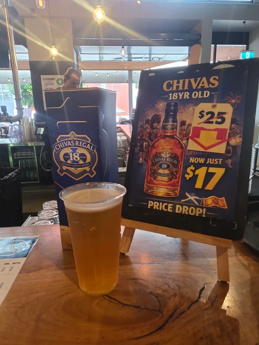 Menu, The Last Man Standing Brewery