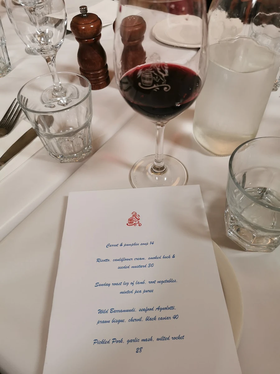 Menu, Jimmy Watson's