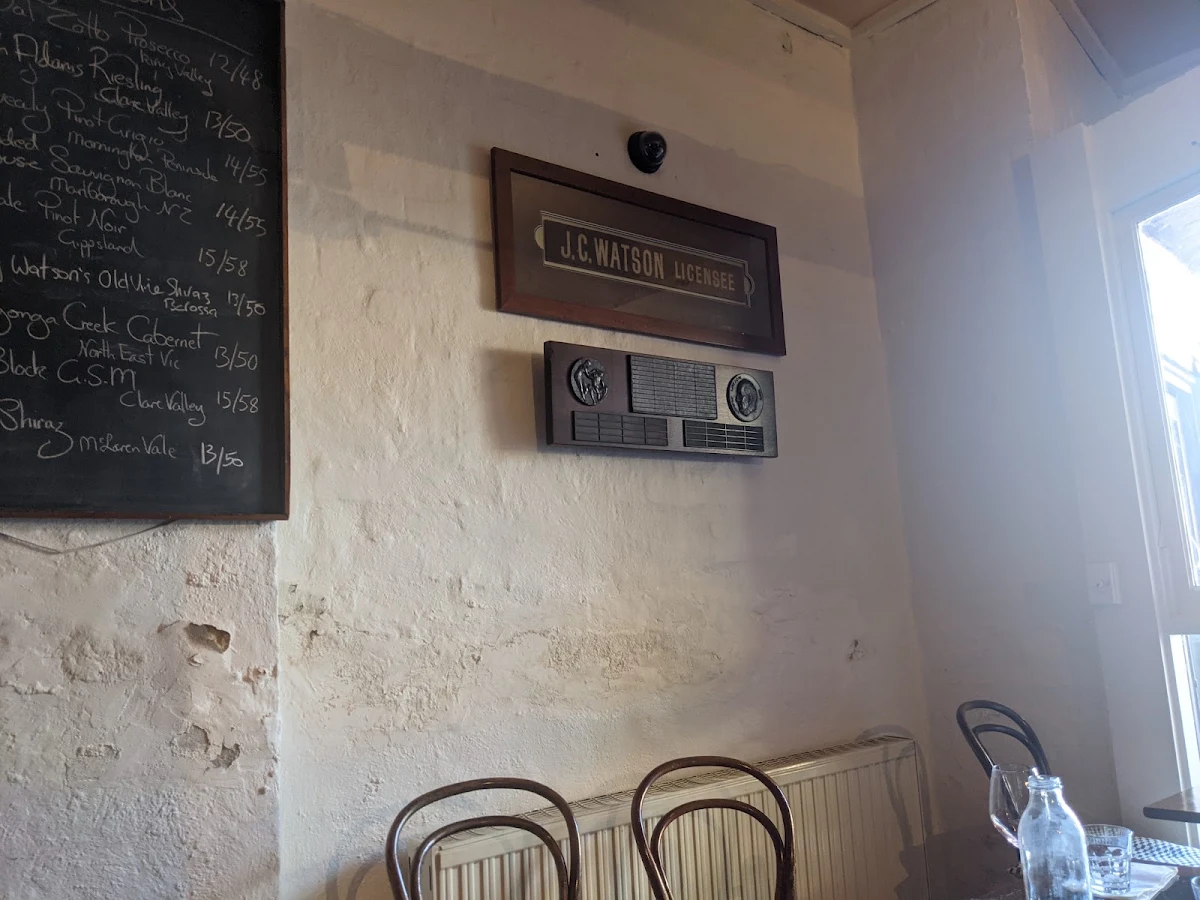Menu, Jimmy Watson's