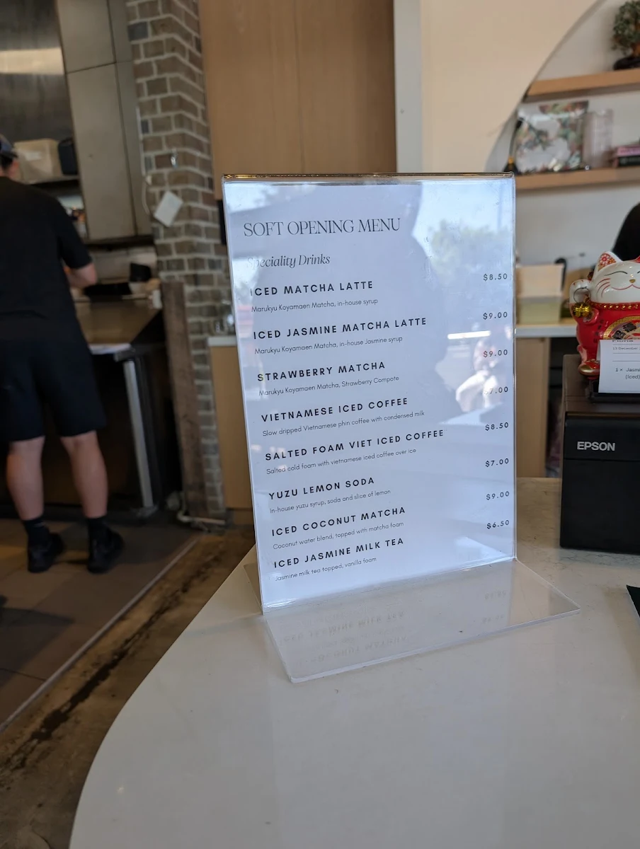 Menu, Ngle Cafe