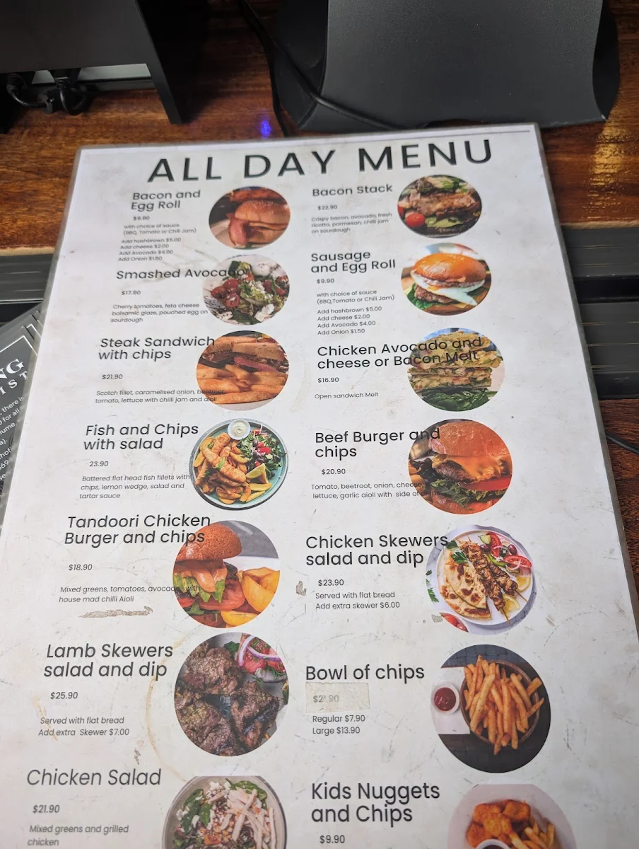 Menu, Sugar Salt Shed