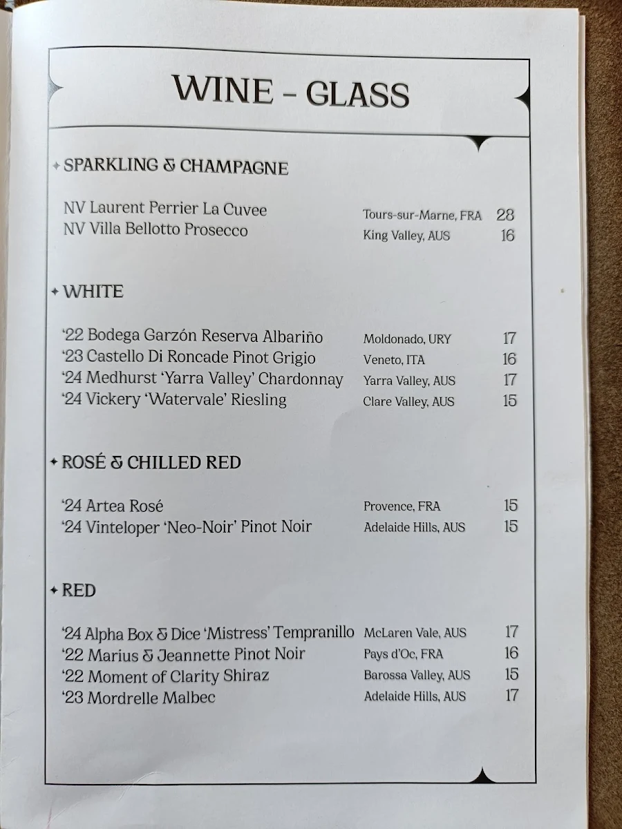 Menu, Rufio