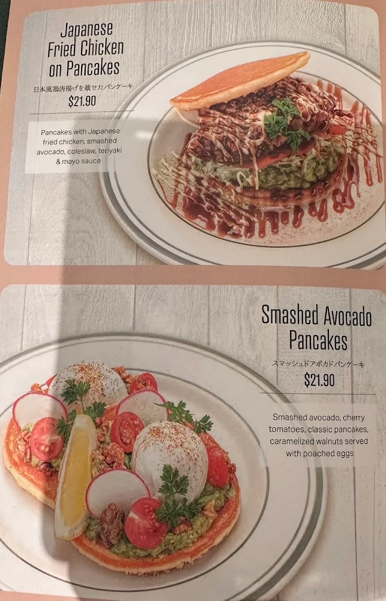Menu, Gram Cafe & Pancakes Chadstone