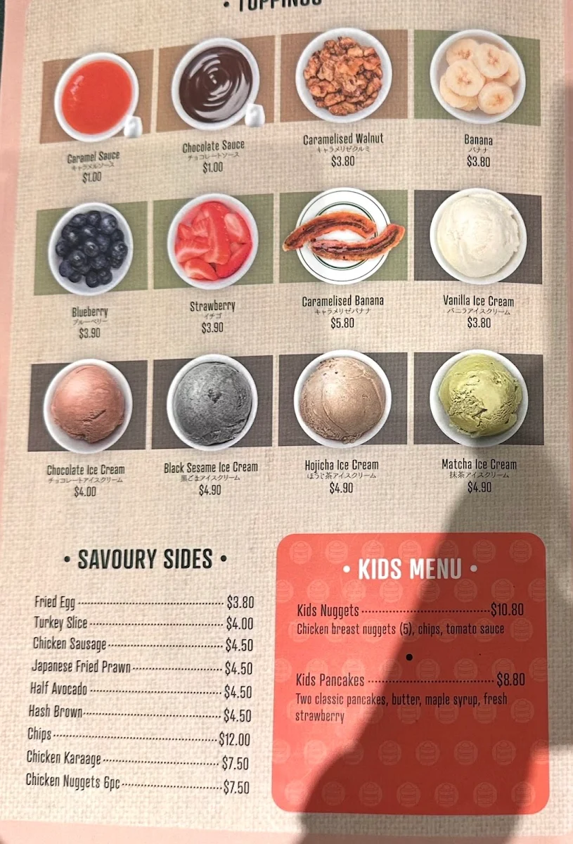 Menu, Gram Cafe & Pancakes Chadstone
