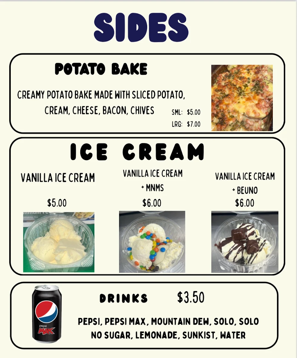 Menu, SpudMate