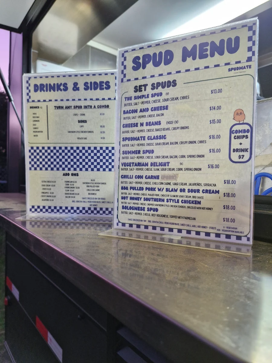 Menu, SpudMate