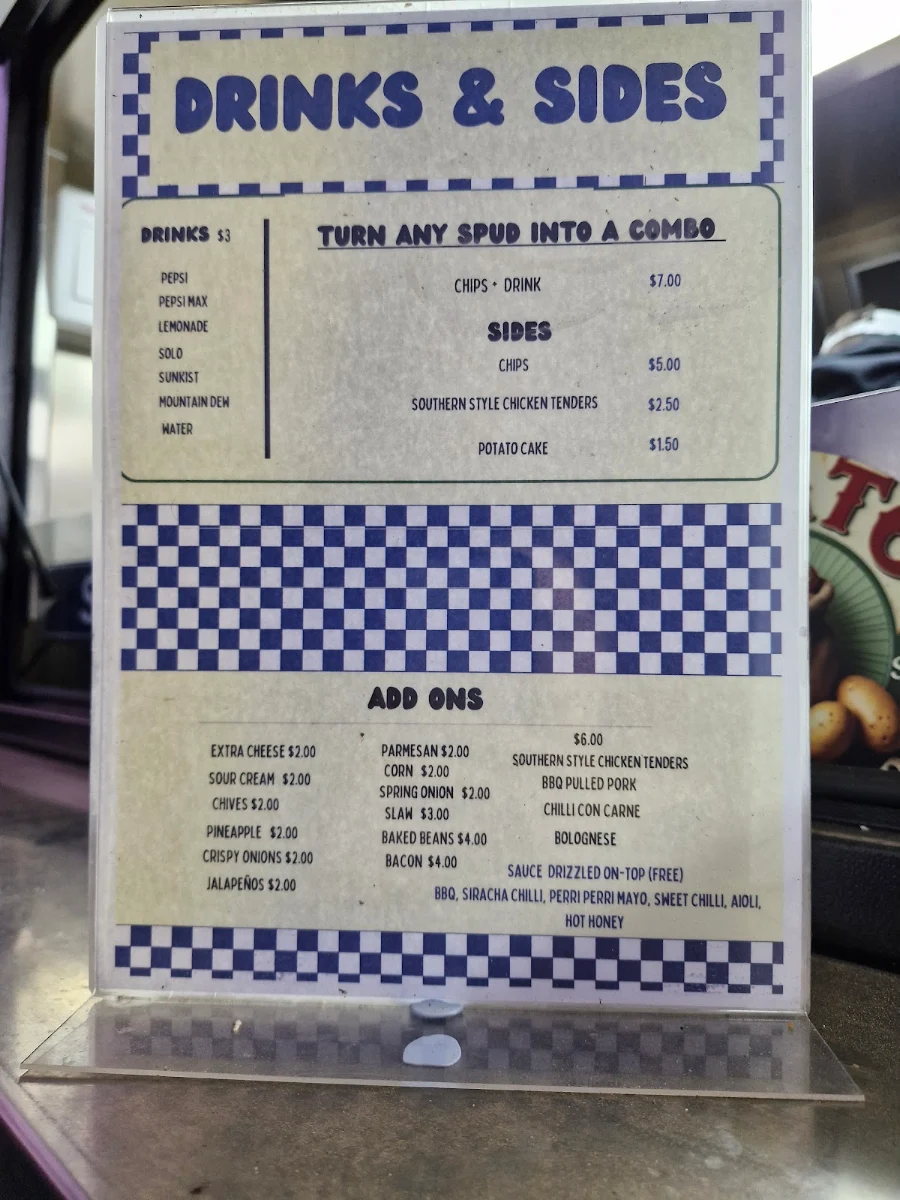 Menu, SpudMate