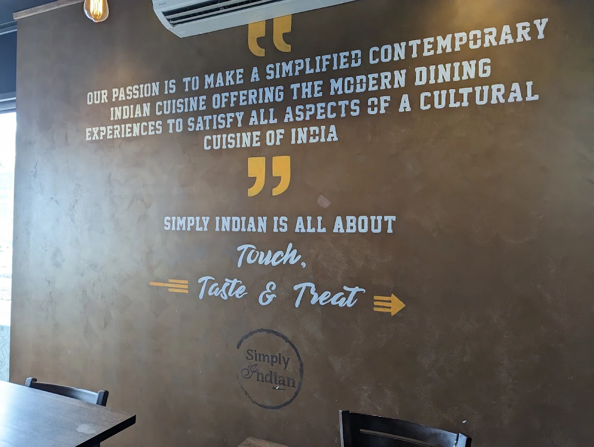 Menu, Simply Indian Melton