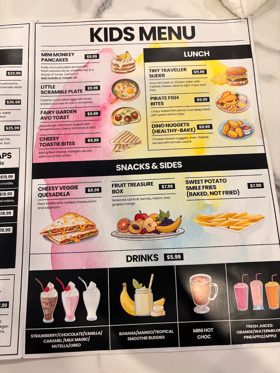 Menu, Awaken Avalon