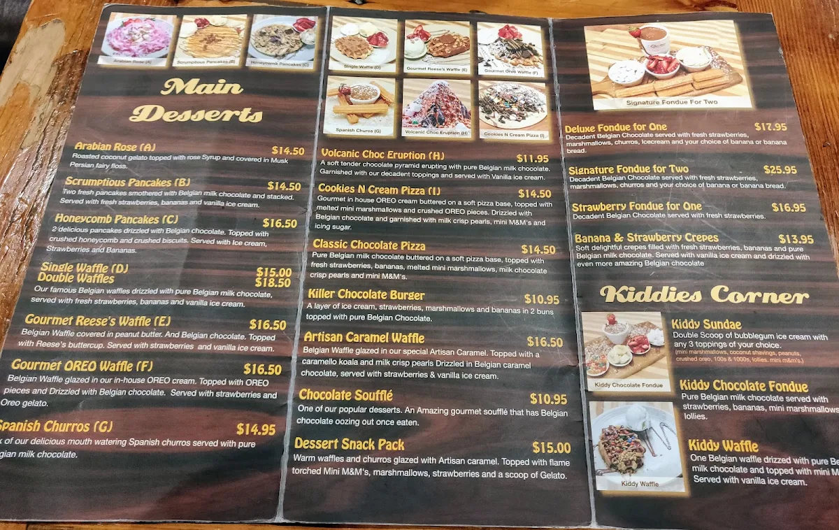 Menu, Magnolia Patisserie Bankstown