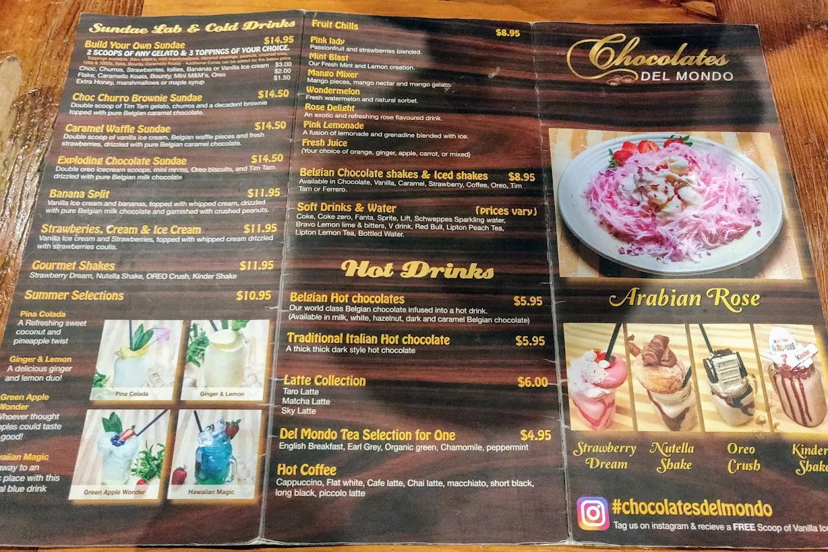 Menu, Magnolia Patisserie Bankstown