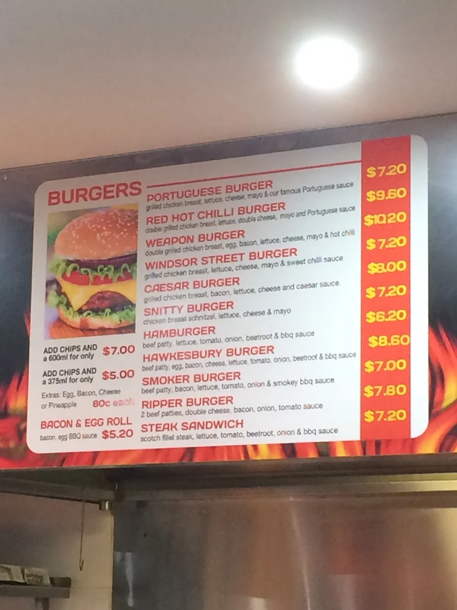 Menu, Tastify Richmond