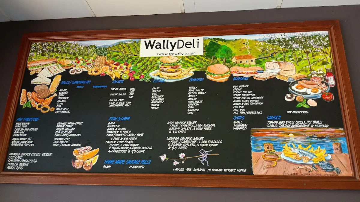 Menu, Walliston Continental Deli