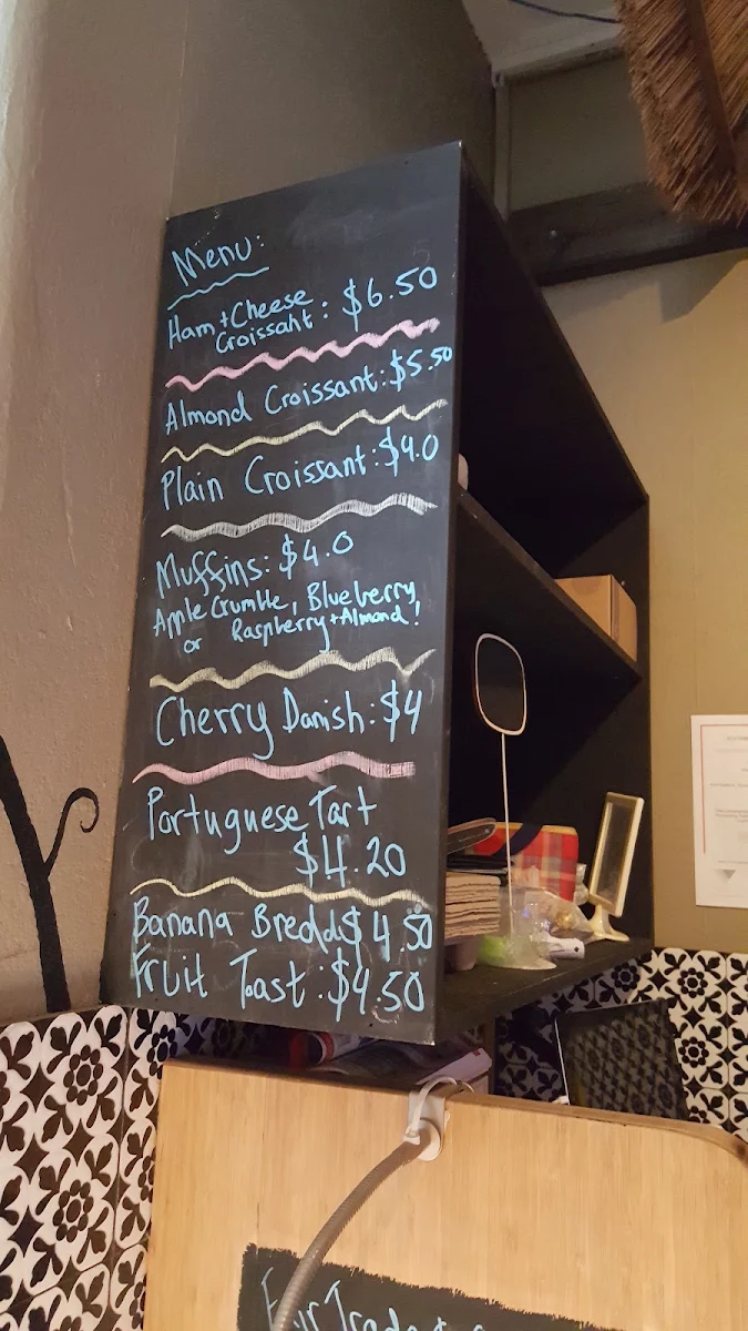 Menu, Nuts About Coffee