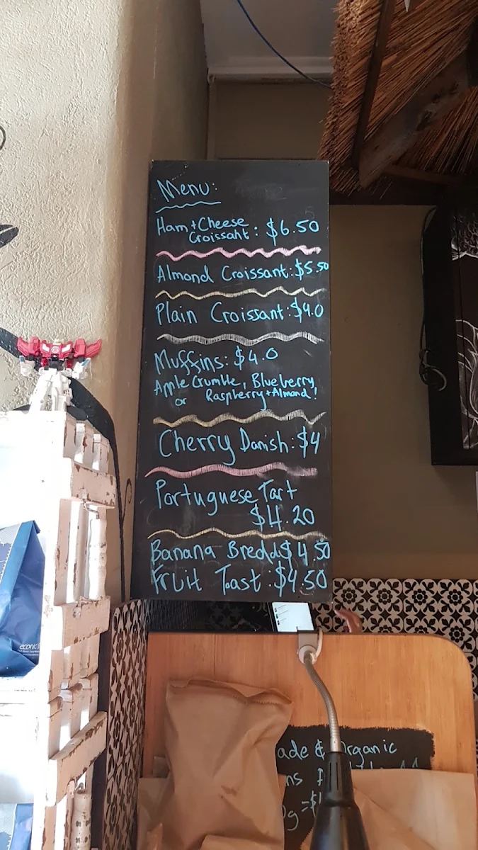 Menu, Nuts About Coffee