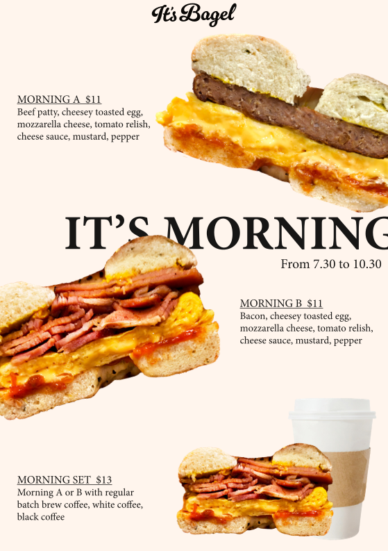 Menu, It’s Bagel