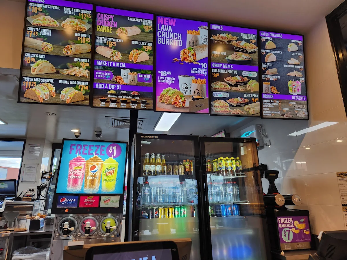 Menu, Taco Bell Morayfield