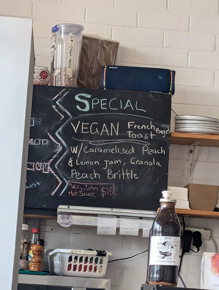 Menu, Frothers Espresso