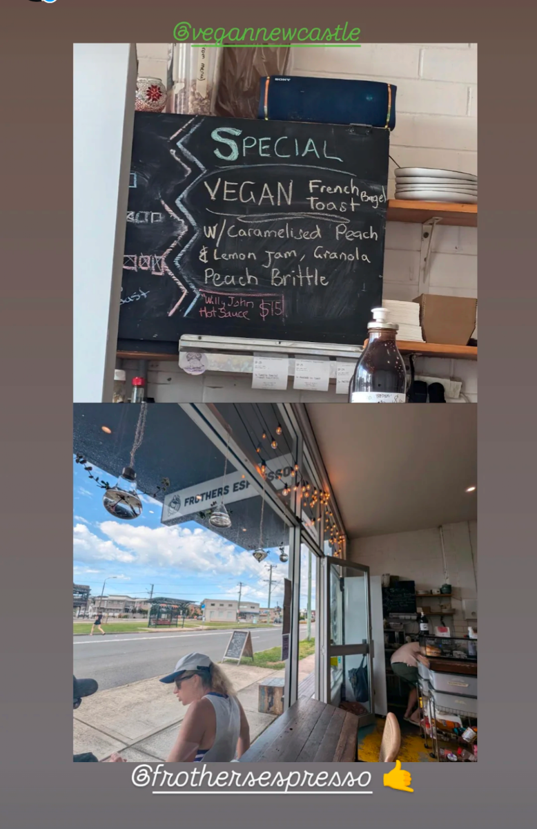 Menu, Frothers Espresso