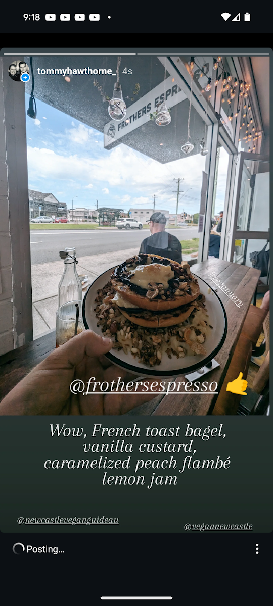 Menu, Frothers Espresso